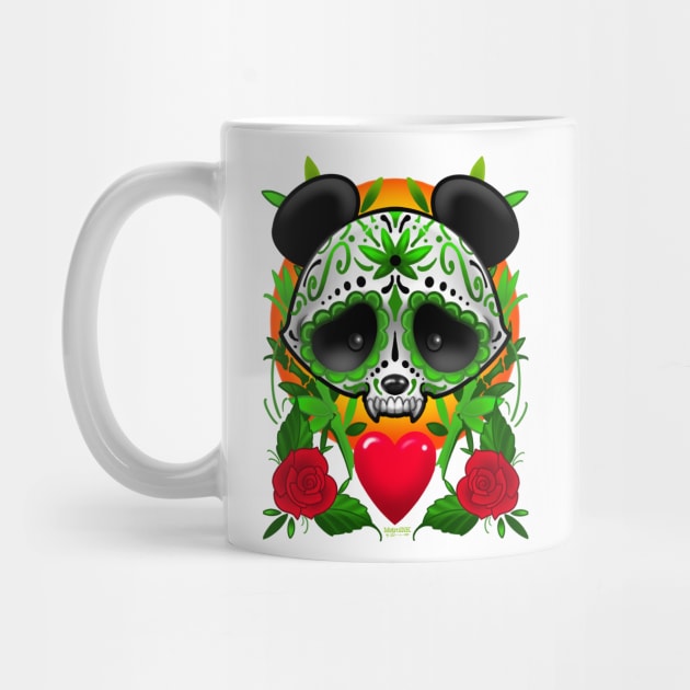 Dia Del Muerte Panda by MetroInk